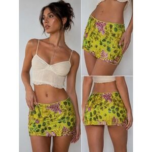 NWT MakeMeChic Womens Sparkly Sequin Mini Skirt Y2k Low Rise Rave Micro Skirt XS